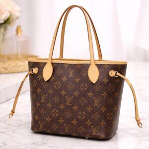Authentic Louis Vuitton Neverfull PM Monogram Tote Bag | Luxury Designer Handbag